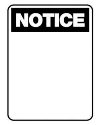 Picture of Notice Sign - Blank 600 x 450mm - Metal