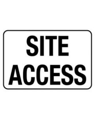 Picture of Information Sign - Site Access 600 x 450mm Poly