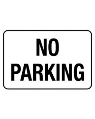 Picture of Information Sign - No Parking - 600 x 450mm Metal