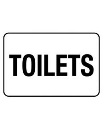 Picture of Information Sign - Toilets 600 x 450mm Poly