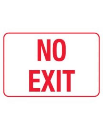 Picture of Information Sign - No Exit 600 x 450mm Metal