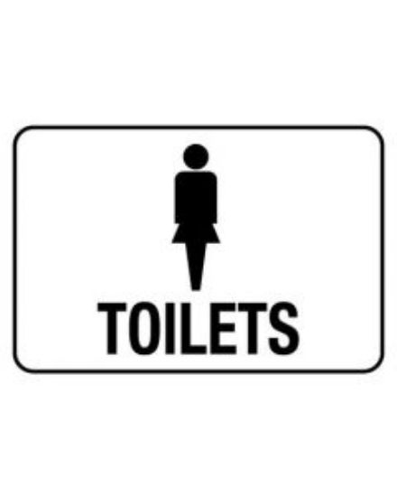 Picture of Information Sign - Female Toilets 600 x 450mm Poly