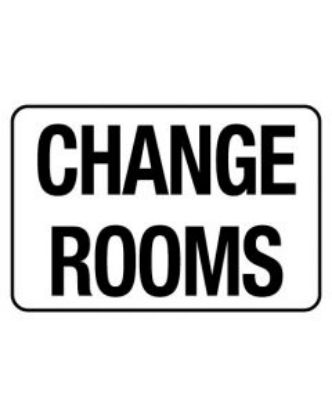 Picture of Information Sign - Change Rooms 600 x 450 mm Poly