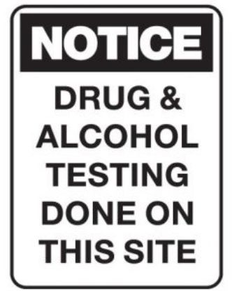 Picture of Drug Alcohol Testing Done 600 x 450mm Metal