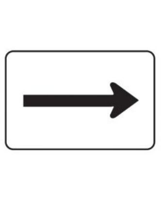 Picture of Information Sign - Arrow 600 x 450mm Poly