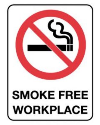 Picture of Prohibition Sign - Smoke Free Workplace 600 x 450 mm Poly