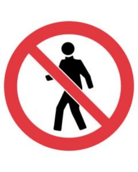 Picture of Prohibition Sign - No Entry Authorised 200mm