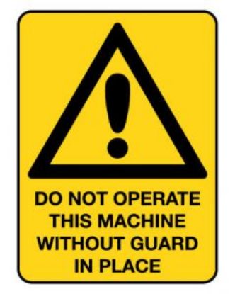 Picture of Warning Sign - Do Not Operate Machine 300 x 450 mm Poly