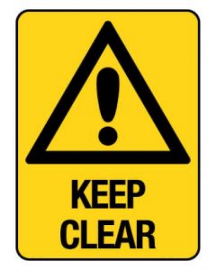 Picture of Keep Out Warning Sign- Metal 600 x 450 mm