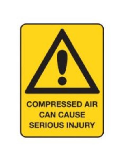 Picture of Compressed Air Can Cause Serious Injury Warning Sign