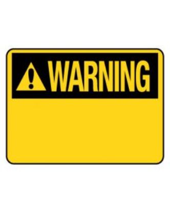 Picture of Warning Sign - Warning Blank 225 x 300 mm Metal