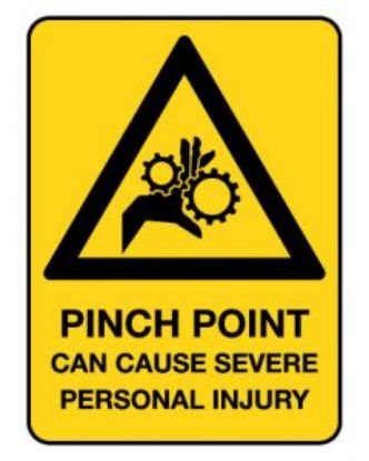 Picture of Warning Sign - Pinch Point Can Cause 300 x 225mm Poly
