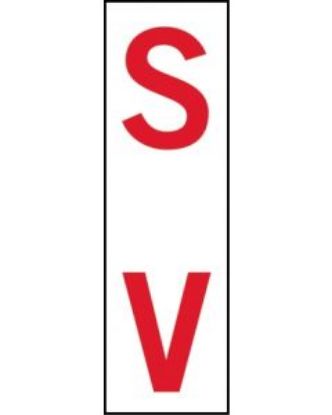 Picture of Pole Marker SV 250 x 75mm Reflective Sticker 5 Pack