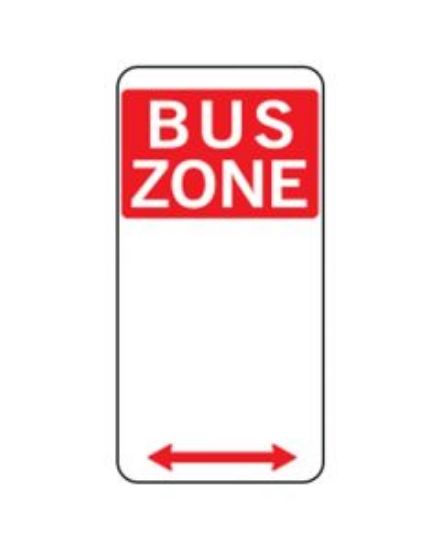 Picture of BUS ZONE SIGN WITH LEFT/RIGHT ARROW