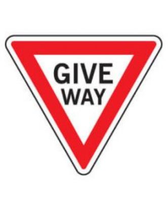 Picture of Regulatory Sign - R1-2A Give Way 750 x 750mm
