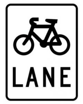 Picture of Regulatory Sign Bicycle Lane 800 x 600mm