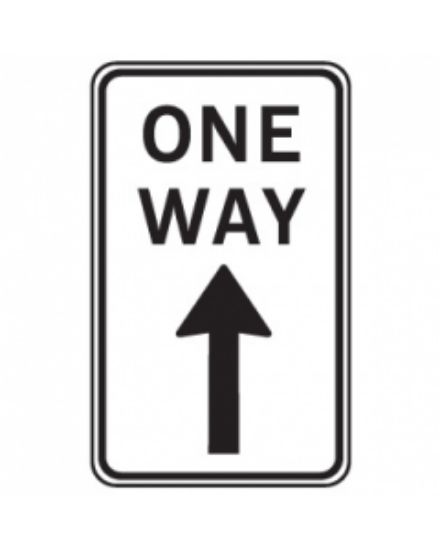 Picture of Regulatory Sign - R2-17A One Way Up Arrow 450 x 800mm