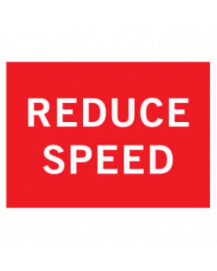 Picture of Boxed Edge Road Sign - Reduce Speed 900 x 600mm