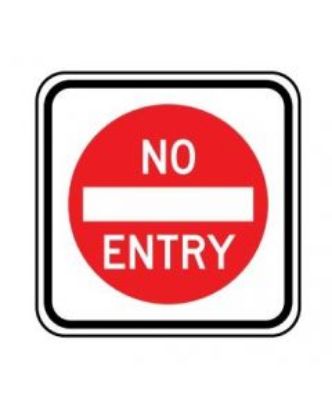 Picture of Regulatory Sign - R2-4A No Entry 450 x 450mm