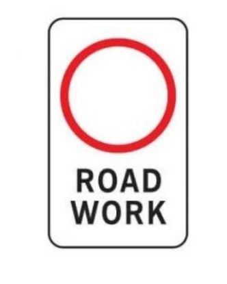 Picture of Regulatory Sign - ROAD WORK 600 x 1200mm