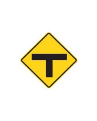 Picture of T INTERSECTION (W2-3) 750 x 750 mm Australian Road signage