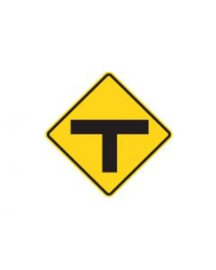 Picture of T INTERSECTION (W2-3) 750 x 750 mm Australian Road signage