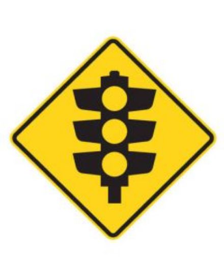 Picture of Warning Sign - Traffic Lights 600 x 600mm