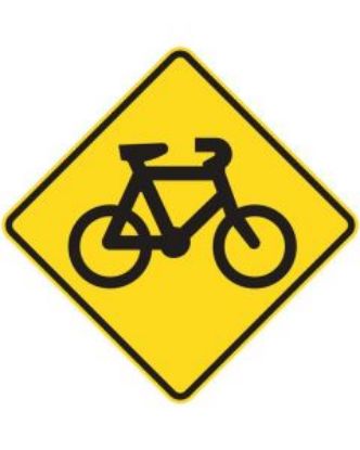 Picture of Warning Sign - Bicycle Symbol 600 x 600mm