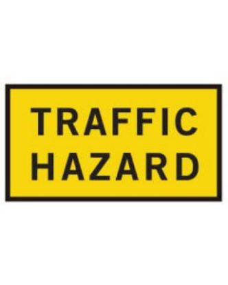 Picture of Boxed Edge Sign - Traffic Hazard 1200 x 900mm