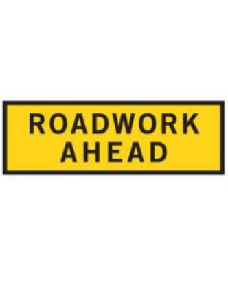 Picture of Boxed Edge Sign - Roadwork Ahead 1800 x 600mm