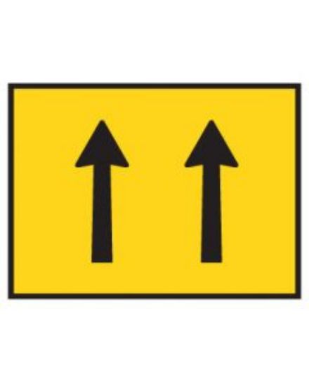 Picture of Boxed Edge Road Sign - 2 Lane Status 1200 x 900mm