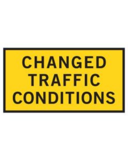 Picture of Boxed Edge Sign - Changed Traffic Conditions 1800 x 900mm