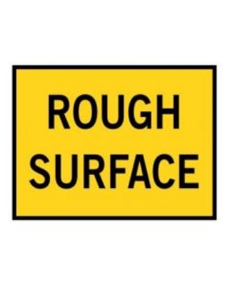 Picture of Rough Surface Boxed Edge Temporary Signage T3-7B