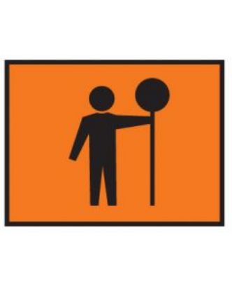 Picture of Boxed Edge Sign - Traffic Controller 900 x 600mm