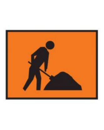 Picture of Boxed Edge Sign - Workmen 900 x 600mm