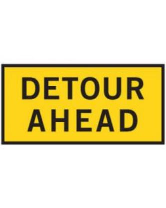 Picture of Detour Ahead T1-6B Boxed Edge Sign