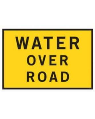 Picture of Boxed Edge Sign - Water Over Road 900 x 600mm