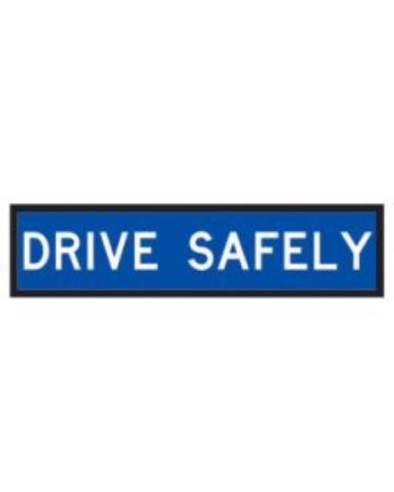 Picture of Drive Safety (TC1177) Aluminium 1200 x 300mm QLD Multi Message Sign