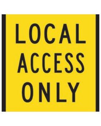 Picture of LOCAL ACCESS ONLY Multi Message Sign Coreflute 600 x 600mm