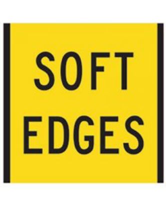 Picture of SOFT EDGES Multi Message Sign Coreflute 600 x 600mm