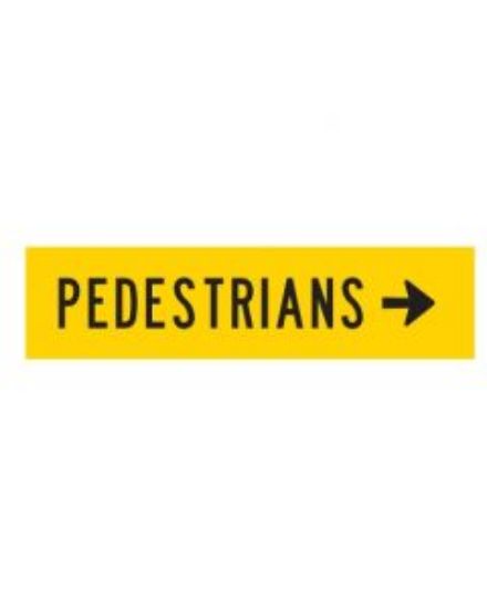 Picture of Pedestrians Right | 1200 x 300 mm MMS sign (WA only)