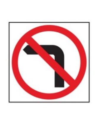 Picture of No Left Turn | 600 x 600mm Multi Message Sign (WA only)