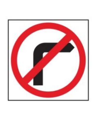 Picture of No Right Turn | 600 x 600mm Multi Message Sign (WA only)