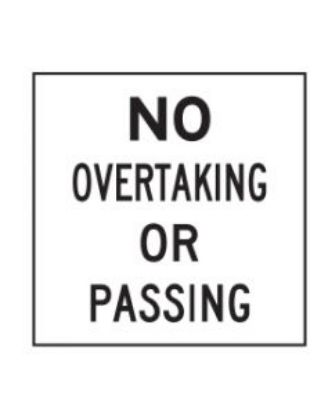 Picture of No Overtaking Or Passing | Multi Message Sign (WA only)