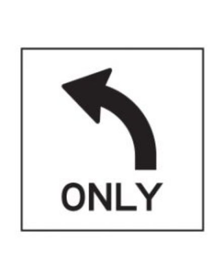 Picture of Left Turn Only | 600 x 600mm Multi-Message Sign (WA only)