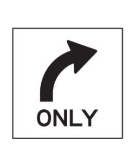 Picture of Right Turn Only | 600 x 600mm Multi Message Sign (WA only)