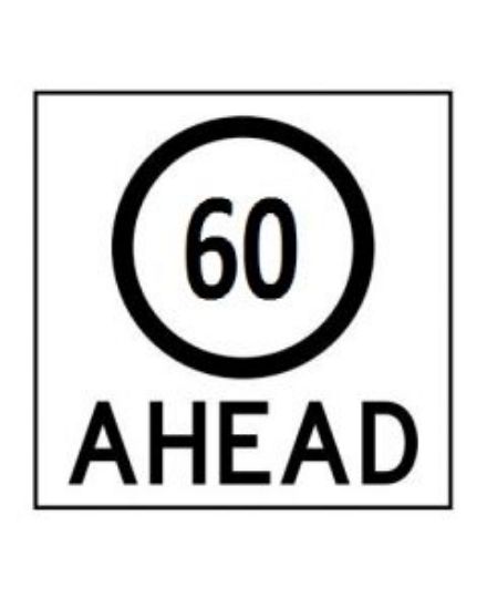 Picture of 60Km Ahead (MMS-ADV-3) WA Mutli Message Sign