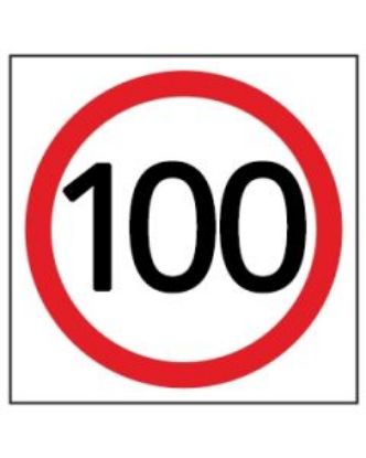 Picture of Speed Disc 100 Km | 600 x 600mm Multi Message Sign (WA only)