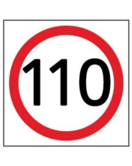 Picture of Speed Disc 110 Km | 600 x 600mm Multi Message Sign (WA only)