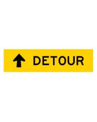 Picture of Detour Straight | 1200 x 300mm sign (WA only)